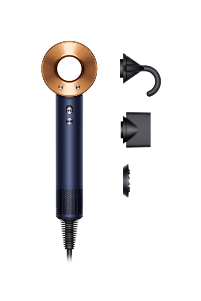 Asciugacapelli Dyson Supersonic™ – Capelli lisci e mossi (Blu di prussia/Rame)