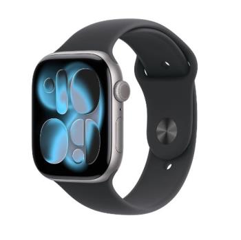 Apple Watch Series 11 (2025) 46mm GPS Alluminio Space Grey Sport Band S/M Black EU